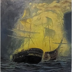 Nave în flăcări
