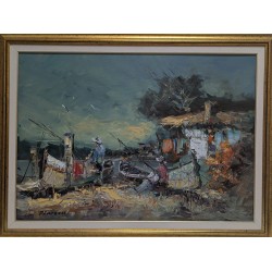 Pictura "Pescari in Delta"...